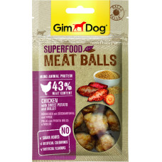 Snacks Cão Superfood Meatballs Frango, Batata Doce e Painço